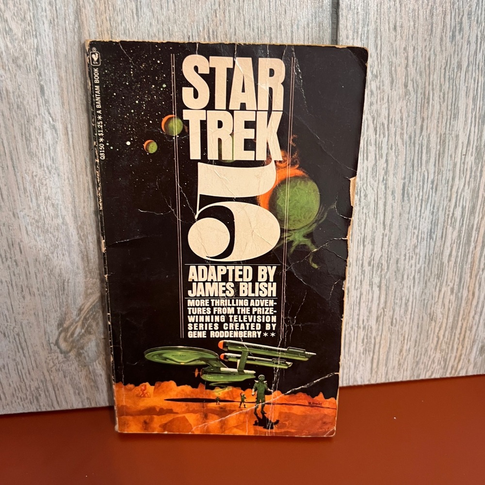 Star Trek 5 James Blish Vintage 1972 Bantam Paperback Sci-Fi Book TV Tie-In